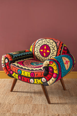 Neon Embroidered Nest Chair