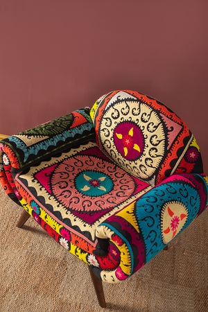 Neon Embroidered Nest Chair