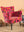 Cerise Bird of Paradise Velvet Armchair