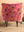 Cerise Bird of Paradise Velvet Armchair