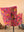 Cerise Bird of Paradise Velvet Armchair