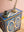 Blue Floral Hand Painted Wooden Cabinet