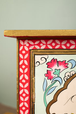 Rose Bouquet Hand Painted Cupboard