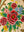 Rose Bouquet Hand Painted Trunk