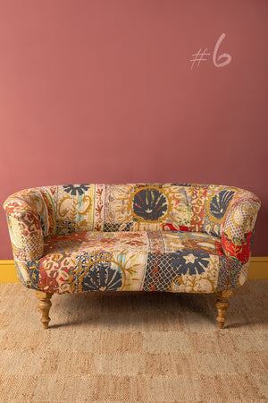 Embroidered Kantha Panelled Cocktail Sofa