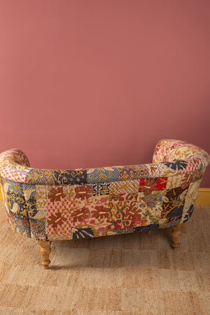 Embroidered Kantha Panelled Cocktail Sofa