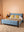 Artus Acacia Wood Super King Bed with Hudson Upholstery