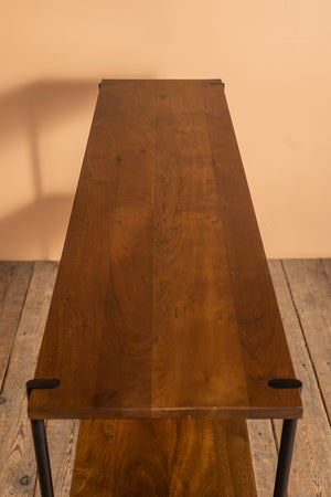 Conrad Acacia Wood Umber Finish Console Table