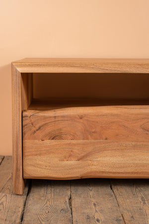 Doran Acacia Wood Natural Finish TV Cabinet