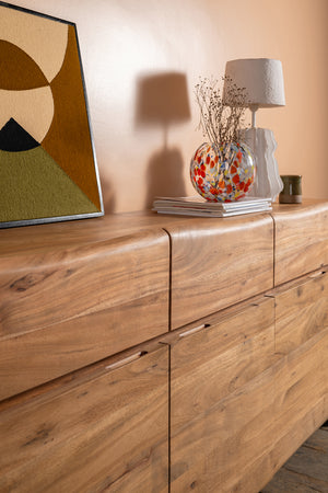 Mayer Acacia Wood Natural Finish Sideboard