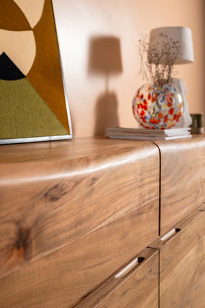 Mayer Acacia Wood Natural Finish Sideboard