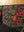 Black & Neon Velvet Embroidered Large Sofa