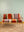 Wooden Sofa with Striped Velvet Cushions