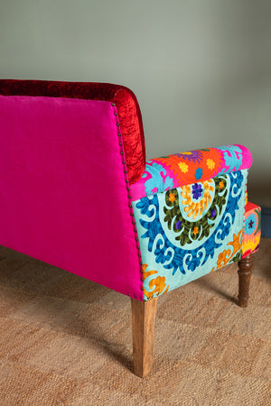 Surat Velvet Embroidered Sofa