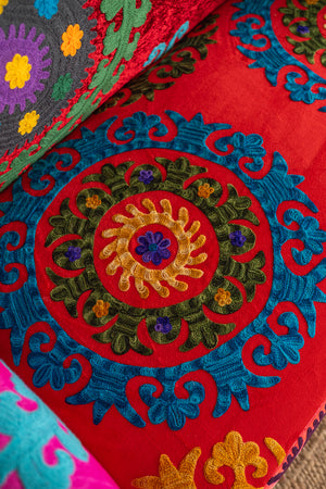 Surat Velvet Embroidered Sofa