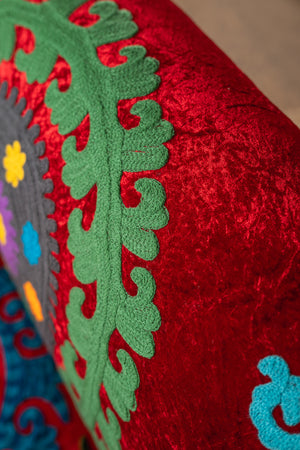 Surat Velvet Embroidered Sofa