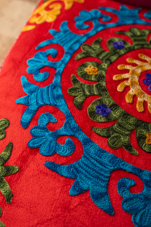 Surat Velvet Embroidered Sofa