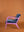 Blue Opal & Purple Haze Colourblock Velvet Chair