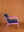 Blue Opal & Purple Haze Colourblock Velvet Chair