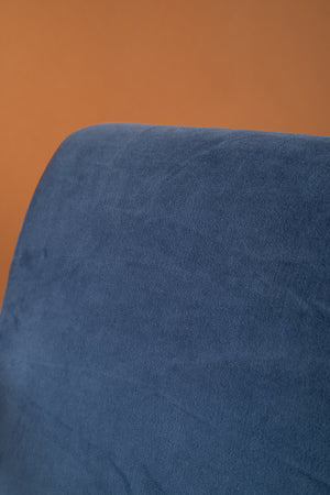 Blue Opal & Purple Haze Colourblock Velvet Chair
