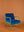 Lapis & Piquant Green Colourblock Velvet Chair