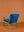Lapis & Piquant Green Colourblock Velvet Chair