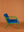Lapis & Piquant Green Colourblock Velvet Chair