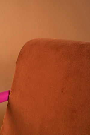 Cocoa & Azalea Colourblock Velvet Chair