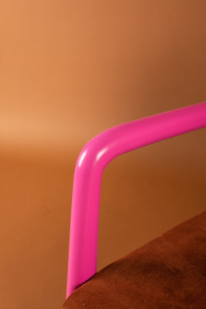 Cocoa & Azalea Colourblock Velvet Chair
