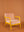 Coral Cloud & Primrose Colourblock Velvet Chair