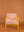 Coral Cloud & Primrose Colourblock Velvet Chair