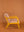 Coral Cloud & Primrose Colourblock Velvet Chair