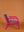 Purple Dove & Amaranth Colourblock Velvet Chair
