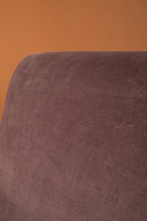Purple Dove & Amaranth Colourblock Velvet Chair