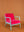 Pink Yarrow & Mist Blue Colourblock Velvet Chair