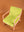Green Oasis & Peach Colourblock Velvet Chair