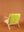 Green Oasis & Peach Colourblock Velvet Chair