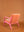 Reef Coral & Begonia Colourblock Velvet Chair