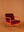 Pomegranate & Persimmon Colourblock Velvet Chair