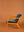 Deep Sapphire & Pumpkin Colourblock Velvet Chair