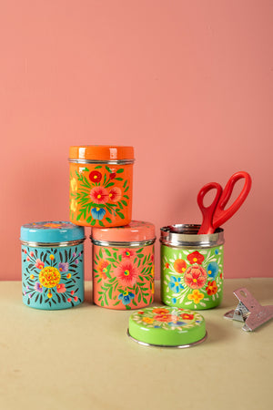 Blue Kashmiri Spice Tin