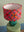 Pink & Orange Embroidered Small Lampshade
