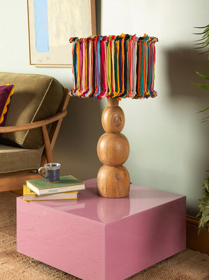 Colourful Fabric Knotted Stripe Lampshade