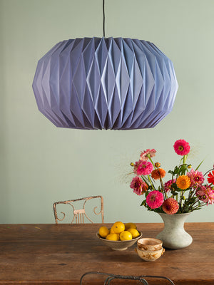 Soft Lavender Sphere Pleated Paper Lampshade