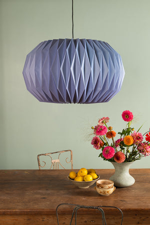 Soft Lavender Sphere Pleated Paper Lampshade