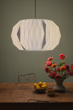 Soft Lavender Sphere Pleated Paper Lampshade