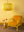 Yellow Pear Sphere Pleated Paper Lampshade