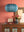 Milky Blue Sphere Pleated Paper Lampshade