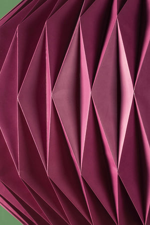 Mellow Mauve Sphere Pleated Paper Lampshade