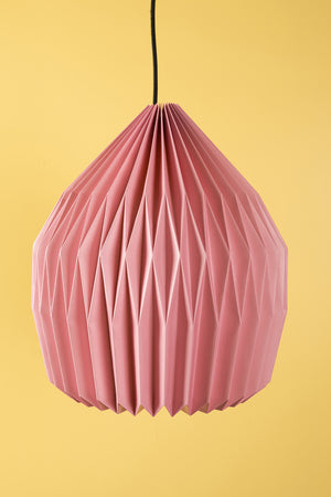 Cameo Pink Dome Pleated Paper Lampshade